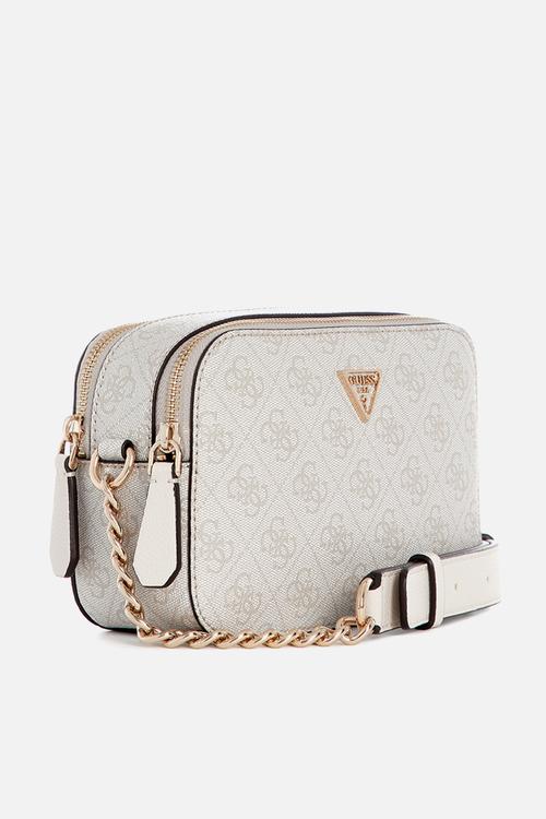 Noelle Camera Crossbody Bag - Bone Logo