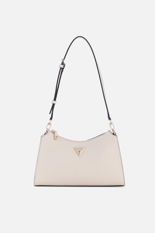 Lucci Top Zip Shoulder Bag - Light Taupe