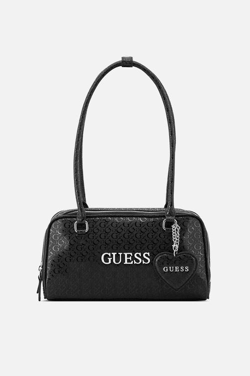 Carla Shoulder Satchel Bag - Black