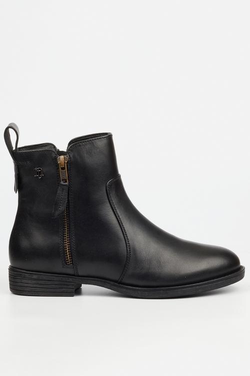 Cecilia 1 leather ankle boot - black