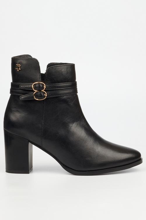 Gisele 1 leather ankle boot - black