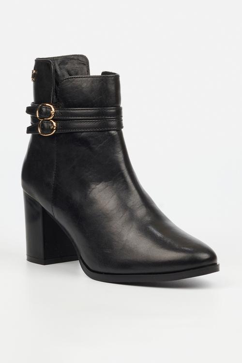 Gisele 1 leather ankle boot - black