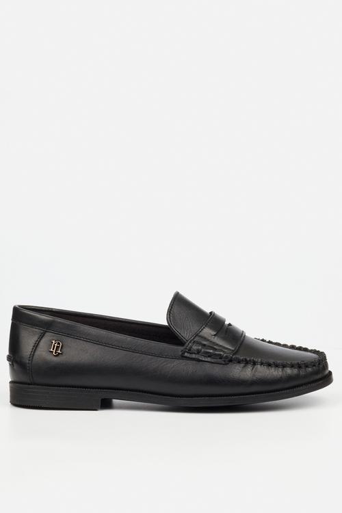 Sanchia 1 leather loafer  - black