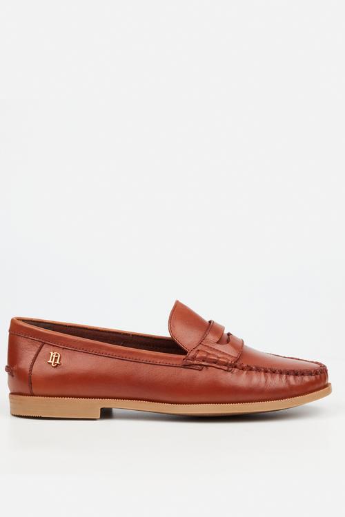 Sanchia 1 leather loafer  - tan