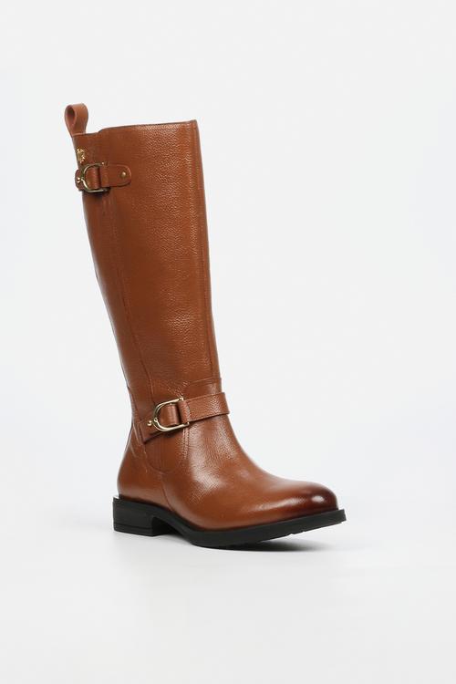 Santiago 1 leather riding boot - tan