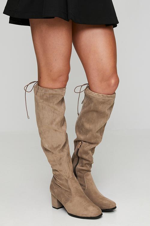 Orchard over the knee boot - taupe