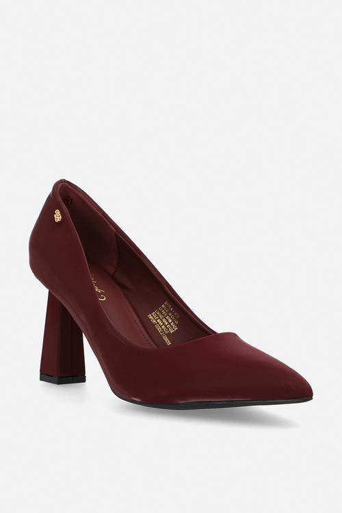 Dayla 1 square court heel - wine