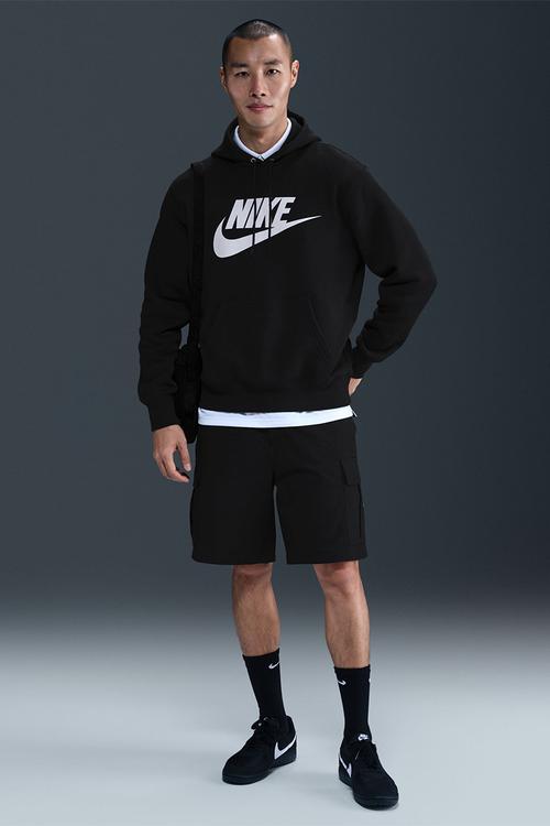 NSW  Club Futura Logo Fleece Hoodie   - Black