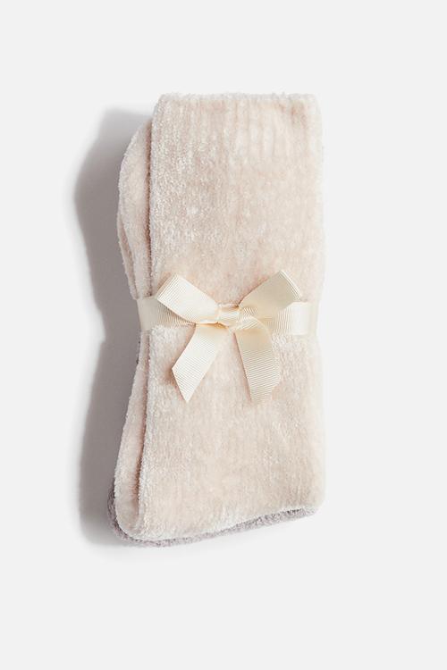 2-pack chenille socks -