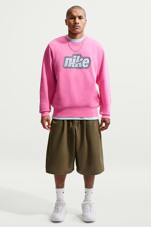 NSW Club French Terry Crew Futbol Sweatshirt - Pink