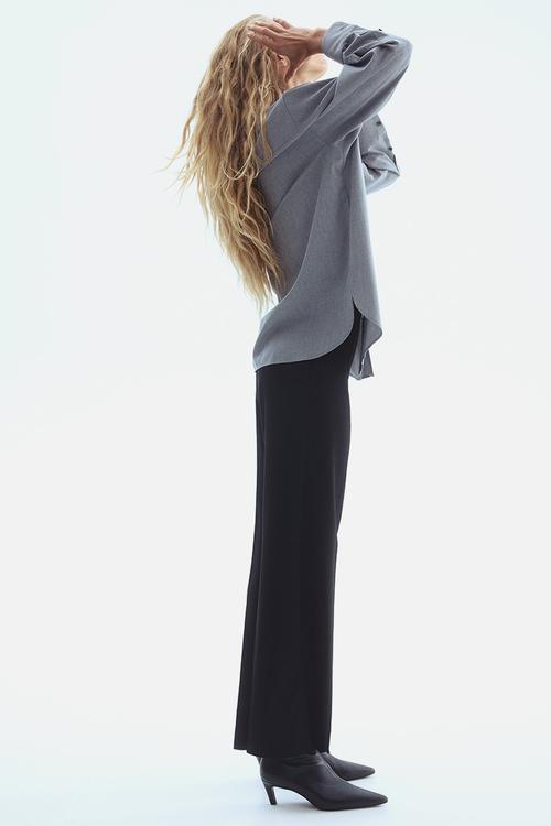 Straight trousers - black