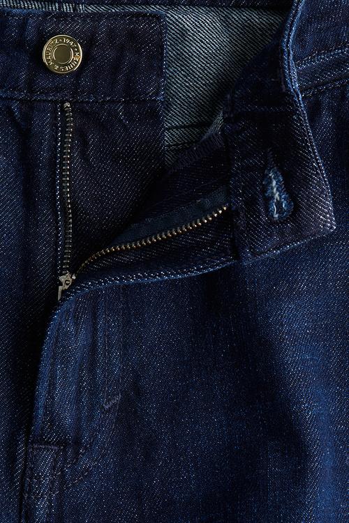Straight high jeans - dark denim blue