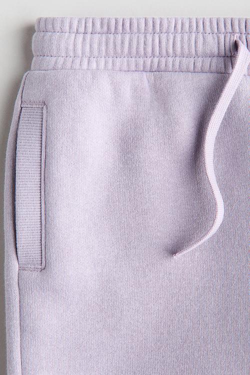 Wide brushed-inside joggers - light purple