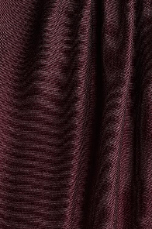 Bow-collar blouse - burgundy