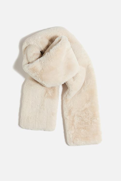 Fluffy scarf - light beige