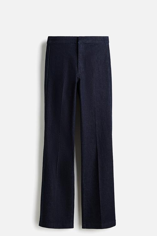 Flared high jeans - dark denim blue