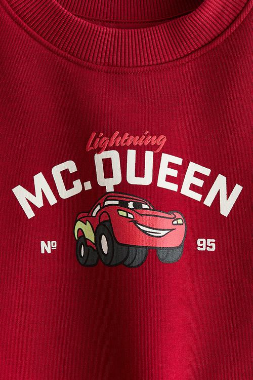 Printed sweatshirt - red/cars
