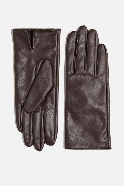 Coated gloves - dark brown