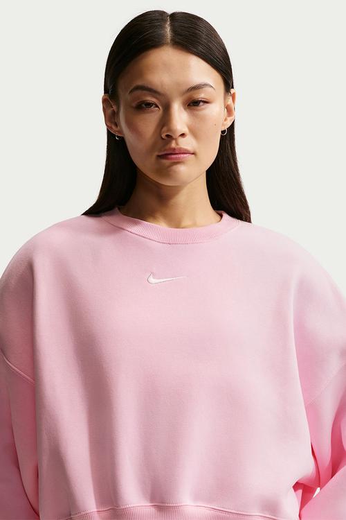 W Nsw Phnx Flc Oos Crew - Pink Foam/Sail