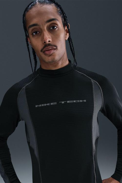 Nike Tech  Base Layer Long-Sleeve Top - Black