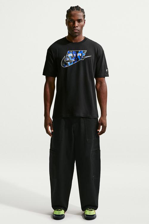 NSW  AIR  Loose AOP Tee  - Black