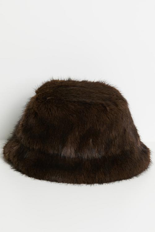Cosette Faux Fur Hat - Brown