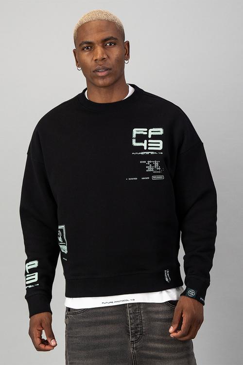 C4RTR1DG3 Sweat  - Black