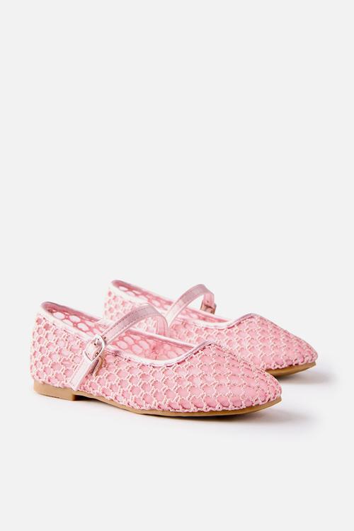 Olivia Ballet Flat  - Tea Party Pink /Woven 
