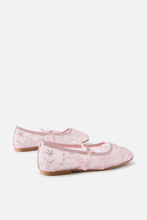 Olivia Ballet Flat -Zephyr/Embellished Mesh