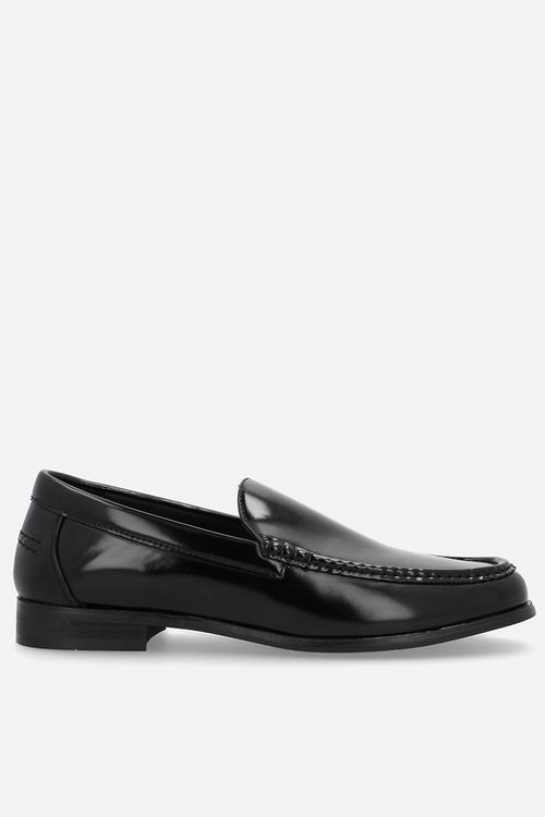 Crouch High Shine Slip on - black