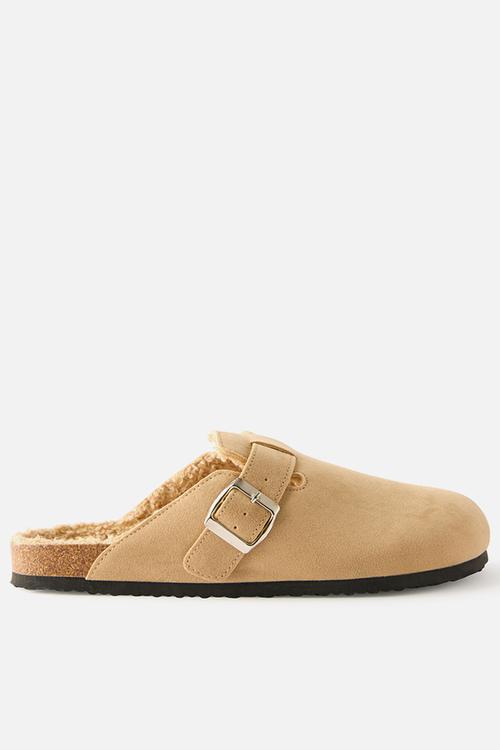 Rex buckle mule - taupe cosy