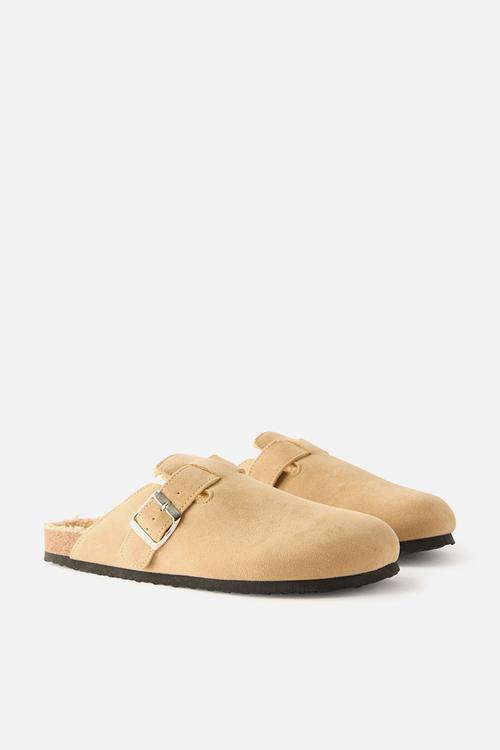 Rex buckle mule - taupe cosy