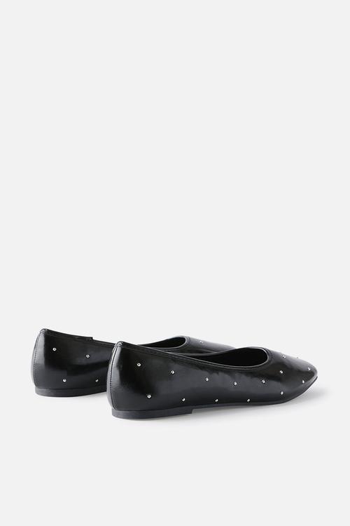 Frankie ballet - black studded