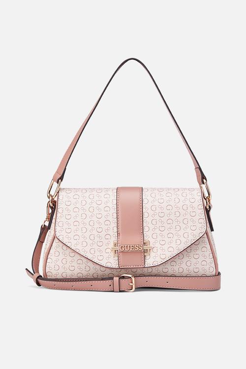 Erika Flap Crossbody Bag - Light Rose