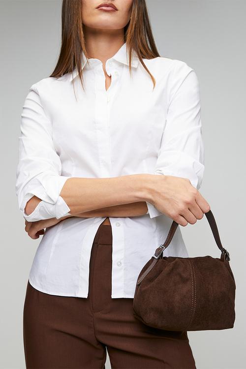 Alina Pouch Crossbody Bag - Brown