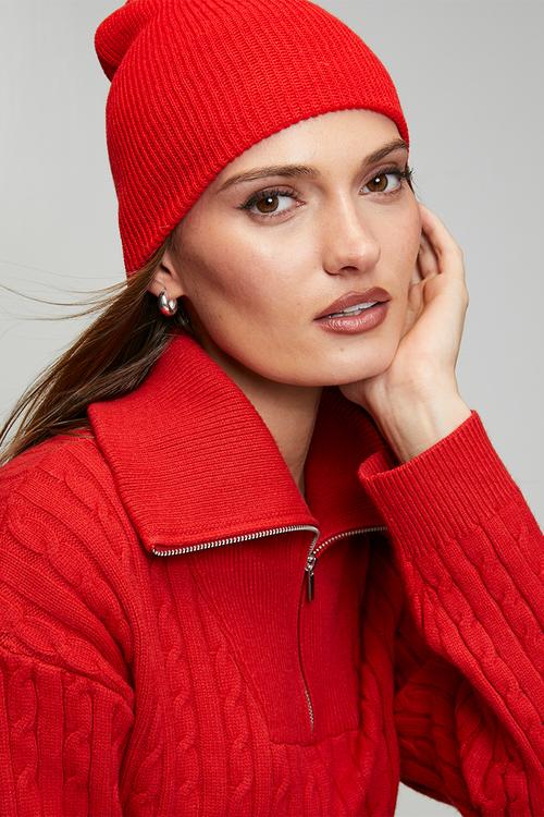Coco skull beanie - Red