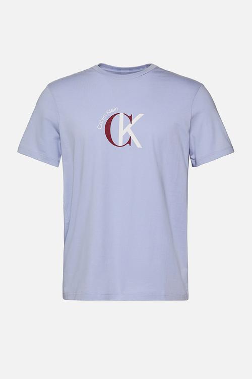 Ss 30S Whsl Ckj 2Tone Ck Graphic Tee - Casual Blue