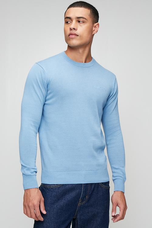 Crew Neck knit - Blissful Blue