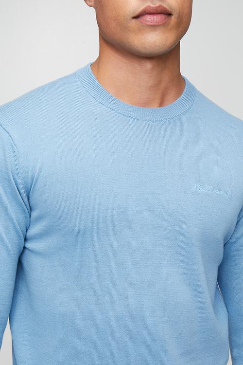 Crew Neck knit - Blissful Blue