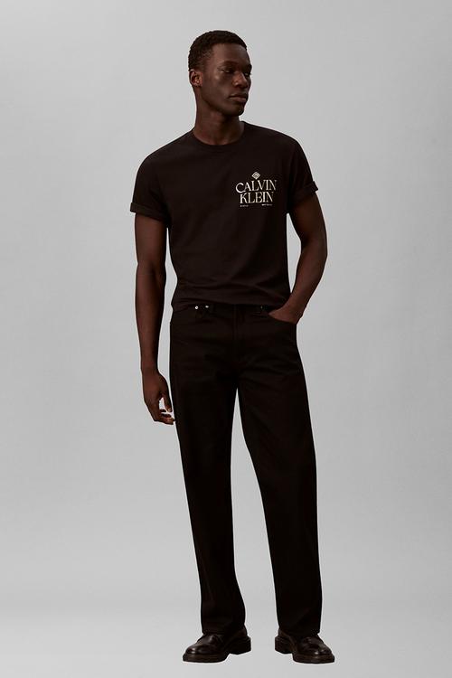 Ss 20S Calvin Roses Graphic Tee - Black