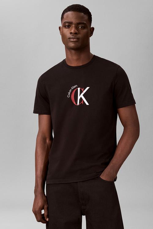 Ss 30S Whsl Ckj 2Tone Ck Graphic Tee - Black