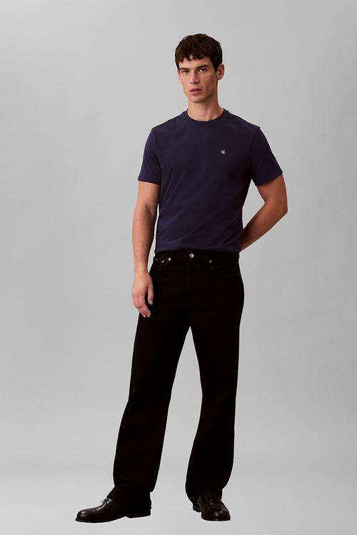 Ss Classic Monogram Tee - Maritime Blue