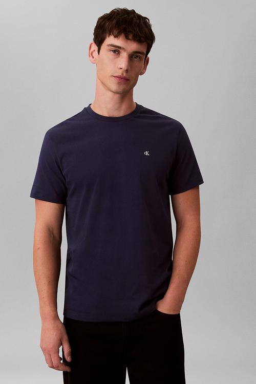 Ss Classic Monogram Tee - Maritime Blue