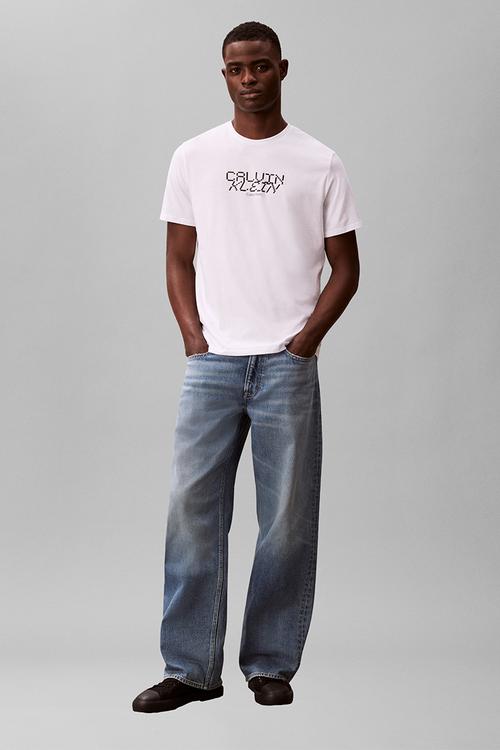 Ss 30S Whsl Sp Calvin Futura Graphic Tee - Brilliant White