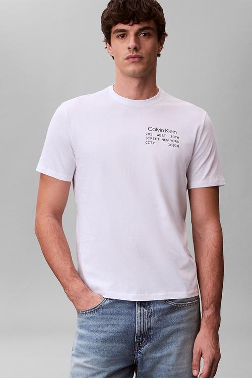 Ss 30S Whsl Ckj Ck Box Graphic Tee - Brilliant White