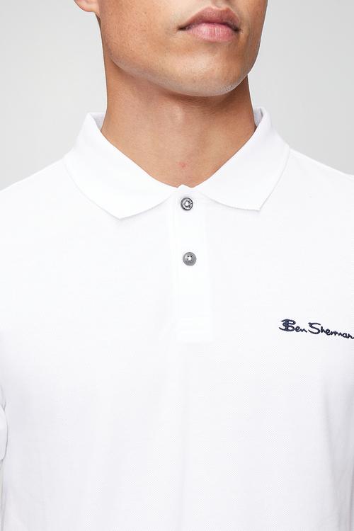 Ben Polo Short Sleeve  - White