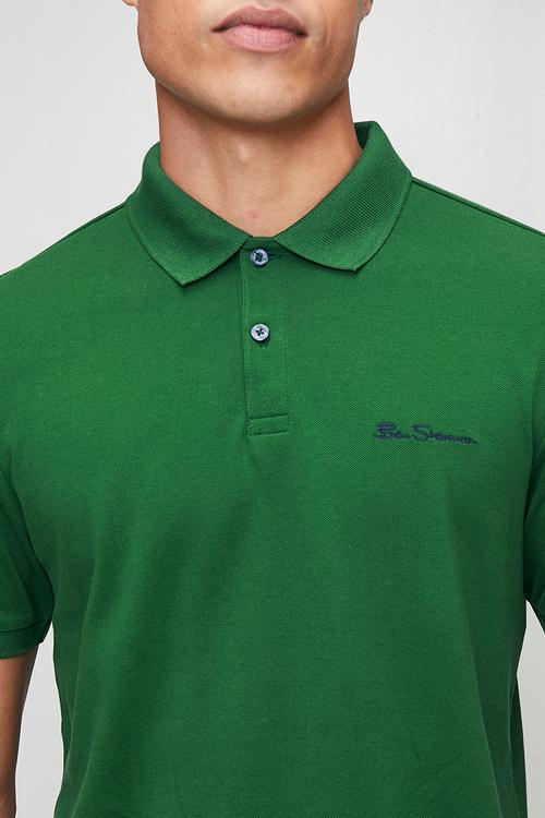 Ben Polo S/S - Forest Green