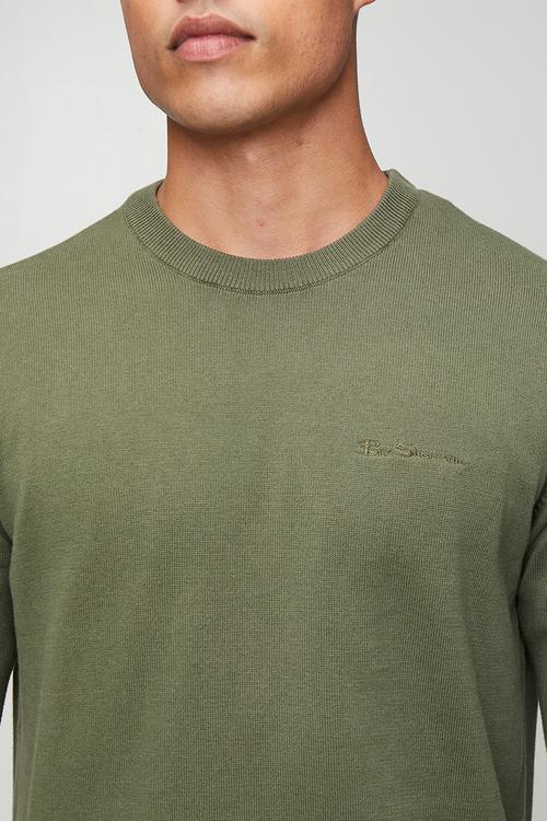 Crew Neck knit - Olive Night
