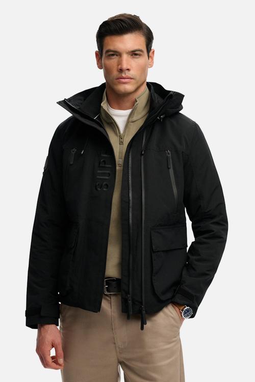 HOOD ULTIMATE EMB WINBREAKER  - Black