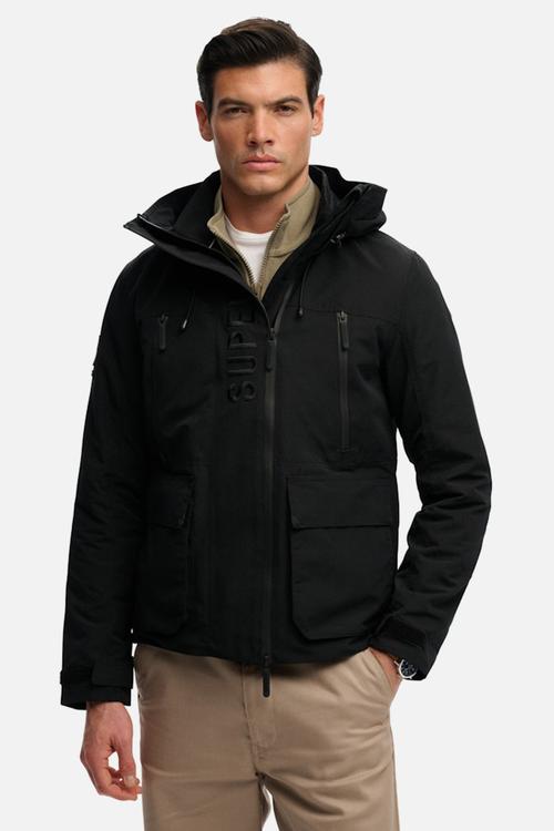 HOOD ULTIMATE EMB WINBREAKER  - Black